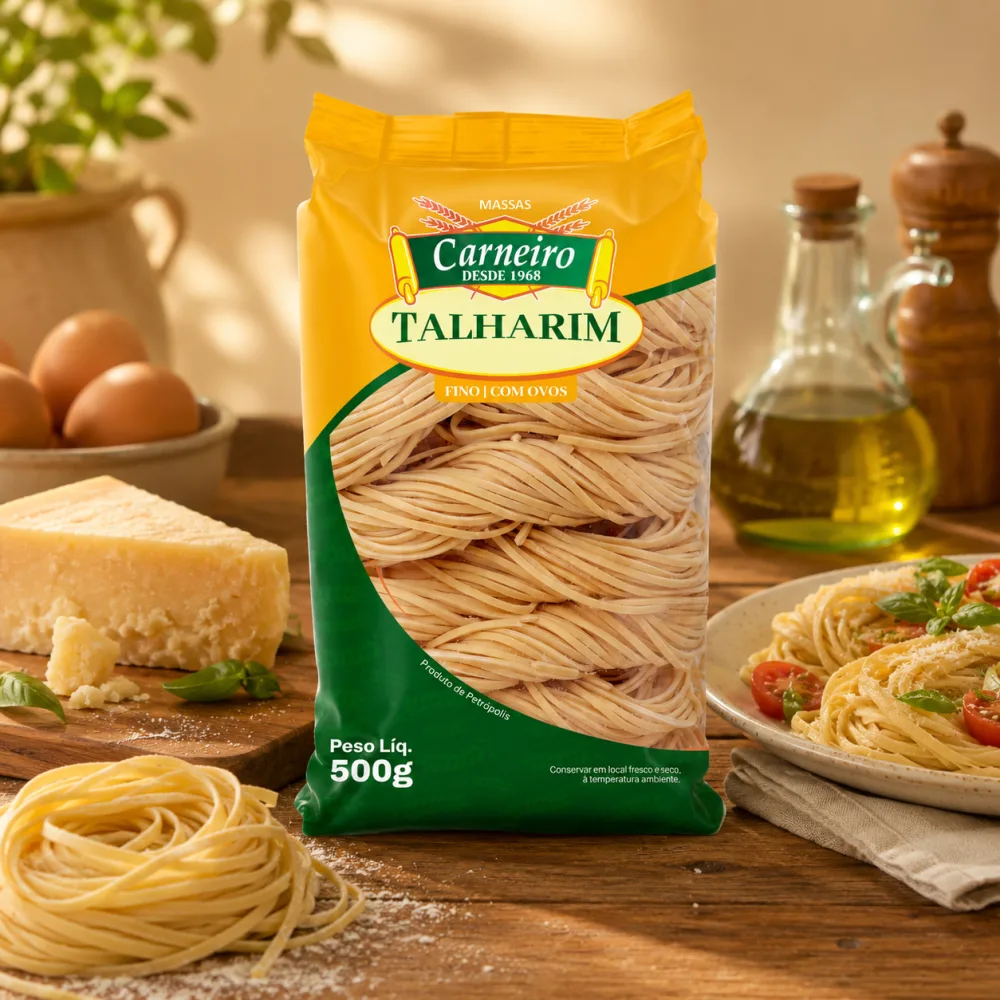 Talharim Artesanal Fino com ovos